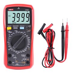 UNI-T UT890C Professionelles Digitalmultimeter Tester Voltmeter Amperemeter Ohmmeter RMS 6000-Konten Polymeter-Kapazit&auml;tstest und Temperaturmessung mit beleuchtetem LCD