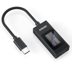 USB C Tester Messger&auml;t Voltmeter USB Multimeter Typ-C Strommesser Spannung und Strom Tester 4-30V 0-6.5A PD QC USB Power Meter Kapazit&auml;t Spannungspr&uuml;fer Strommessger&auml;t