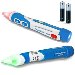 PeakTech P 1032 AC Spannungspr&uuml;fer ber&uuml;hrungslos [+LED Signal Lampe & Vibration] 12-1000 V AC Betriebsbereich, Leitungssuchger&auml;t, Leitungssucher, Phasenpr&uuml;fer Strompr&uuml;fer, Leitungsfinder 160x28mm
