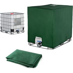 IBC Tank Abdeckung, Wassertank staubdichte Anti-UV-Schutzabdeckung, Schutzabdeckung, Schutzplane, Geeignet für 1000L IBC-Tank Container Regenwassertank (120 x 100 x 116 cm grün)