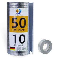 CCLIFE Isolierfolie Thermofolie Alu Dämmfolie 3-4mm Heizkörper Reflexionsfolie für Dächer Fenster Rohre Böden,0.5x10m-5㎡