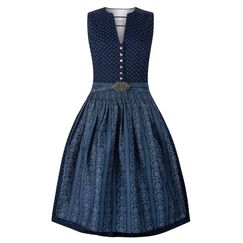 Stockerpoint Damen Dirndl Ellie I Größe 32-48 I Trachtenkleid mit Schürze & liebevollen Details I 100% Baumwolle I Atmungsaktiv & pflegeleicht I Perfekt für Trachten & Festlichkeiten