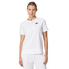 NIKE Damen Sw Club T-Shirt, Weiß, S EU