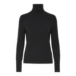 ONLY NOS Damen ONLVENICE L/S Rollneck Pullover KNT NOOS Rollkragenpullover, per Pack Schwarz (Black Black), Large (Herstellergröße: L)