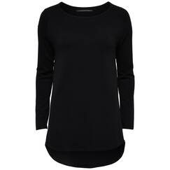 ONLY Damen Onlmila Lacy L/S Long Knt Pullover, Schwarz, M EU