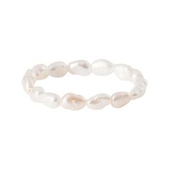 Purelei Pearly Anti Stress Ring – Elastischer Damenring aus schimmernden Süßwasserperlen – Wasserfeste Ringe – Modeschmuck für deinen individuellen Look
