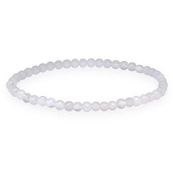 Lebensquelle Plus Mini Kugelarmband | 4mm | Hochwertiges Edelsteinarmband (Regenbogen-Mondstein)