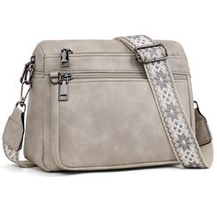 MUIIKOLA umh&auml;ngetasche damen，umh&auml;ngetasche mittelgro&szlig; tasche umh&auml;ngetasche,damen leder，Weich Breiter Gurt
