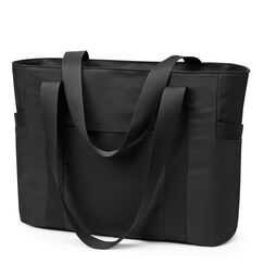 KALIDI Shopper Tasche Damen Gro&szlig; Handtasche Arbeitstasche Uni Tasche Tote Bag Schwarz f&uuml;r Arbeit, Schule, B&uuml;ro
