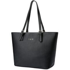 Vanessa & Melissa&reg; Damen Shopper klassisch elegante Handtasche Henkeltasche Schwarz