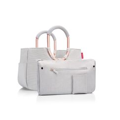 reisenthel loopshopper M sky rose – Stabile Tasche mit praktischer Fächeraufteilung und großer Innentasche aus recycelten PET-Flaschen – wasserabweisendes Design
