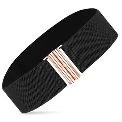 Andibro Breiter elastischer Gürtel für Damen,Stretch Taillengürtel Damenkleid Schnallengürtel Vintage Cinch Gürtel verstellbarer Bund (schwarz)