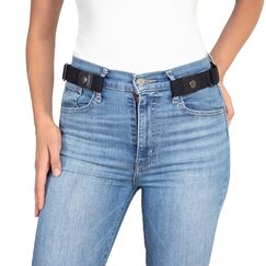 Lavenda® Elastischer Gürtel ohne Schnalle Damen – Schnallenfreier Gürtel Damen oder Herren – Unsichtbarer justierbarer Stretchgürtel