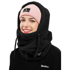 Shy Velvet Plüsch Sturmhaube Mütze Winter Thermo Skimaske Wolle Balaclava für Radfahren, Snowboarden, Skifahren, Motorradfahren Winddicht Gesichtshaube für Herren/Damen