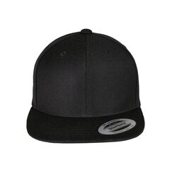 Flexfit Classic Snapback Cap, Mütze Unisex Kappe für Kinder, One Size, Farbe Black