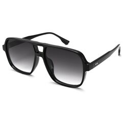 COASION Retro Sonnenbrille für Damen Herren - XL Übergroß 70er Jahre Sonnenbrille UV400 Schutz Trendy Double Brücke Rahmen Brille