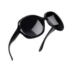 Joopin &Uuml;bergro&szlig;e Sonnenbrille Damen Schwarz und Polarisierte Gro&szlig;e Sonnenbrille Modern Trendy 2025 Oversized Brille Quadratische UV400 f&uuml;r Fahren und Reisen (Mode Schwarz)