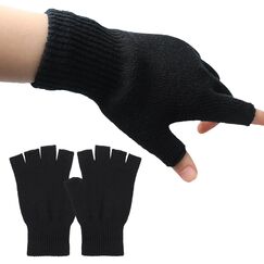 ZJCANGLIU Fingerlose Handschuhe f&uuml;r Herren und Damen - Handschuhe Ohne Fingerkuppen