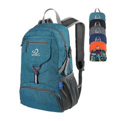 WATERFLY Ultraleicht Faltbar Klein Rucksack: 20L Leicht Packable Wanderrucksack Tagesrucksack Trekkingrucksack Outdoor Sportlich Backpack Travel Daypack für Herren Damen