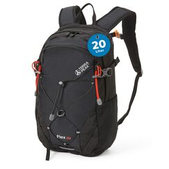 Terra Peak® Premium Wanderrucksack 20L (FLEX 20) Damen Herren & Erwachsene klein schwarz - Trekking-Rucksack wasserdicht - Daypack Rucksack & Tagesrucksack mit Trinksystem, Rückenbelüftung zum Wandern