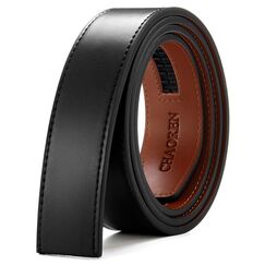 CHAOREN Herren Gürtel Ohne Schnalle, Automatik Gürtel für Männer Ledergürtel 35mm