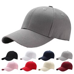 Interstellar Fire Baseball Cap Herren Damen，Unisex Kappe Verstellbar Reine Farbe Baseboard Baseballkappe Mütze，grau