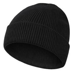 MOBIUSPHY Wintermütze Herren Damen Strickmütze Beanie Mütze Schwarz Wollmütze Winter Erwachsener klassisches Design Herrenmütze Modern Weich Elastisch Haube aus atmungsaktivem (Schwarz)