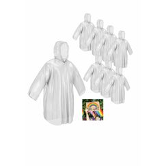 skapandi 8x Einweg Regenponcho mit Kapuze | Regencape | Regenjacke | Regenbekleidung | transparent & wasserdicht für Erwachsene und Kinder | Edition LGBTQIA+ | Queer | CSD | Pride | Flagge