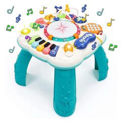 Spielzeug Ab 1 Jahr - Baby Spielzeug 6 in 1 Spieltisch Kinderspielzeug ab 1 2 Jahre 9 Monate Weihnachten Geschenke Ostergeschenke ab 1 Jahr Kinder Mädchen Jungen Spiel Baby Dj Pult Musikspielzeug