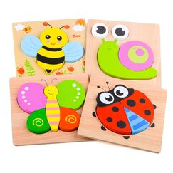 Holzpuzzle Spielzeug Ab 1 2 Jahr, Montessori Holzspielzeug Ab 1 2 3 Jahre Kinder Junge Mädchen, Geschenk 1 Jahr Mädchen Junge Geschenke Zum 1 Geburtstag, Lernspielzeug 12-36 Monate Baby Geschenk Jung