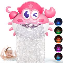 iKidiki Badespielzeug Baby Spielzeug ab 1 2 3 4 5 Jahre Mädchen, Geschenk 1-5 Jahre Mädchen Badewannenspielzeug ab 1-5 Jahr Schaummaschine Badewanne Geburtstagsgeschenk für Mädchens Krabbe Baby
