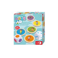 noris 606012090 - Happy Move - Bewegungsspiel mit XXL-Würfeln (Spiel ab 2 Jahre) für Indoor & Outdoor - erstes Spielen für Kinder und Kleinkinder ab 24 Monate
