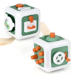 Pavlleen Sensorisches Spielzeug für Kleinkind, Baby Feinmotorik Aktivitäts Spielzeug,Lernenals Fidget Toys,Busy Activity Cube for Toddlers,für Babys und Kleinkinder 1-4 Jahre