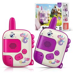Wootoyz Einhorn Geschenk f&uuml;r M&auml;dchen, Walkie Talkie Kinder Oster Geschenke M&auml;dchen 3 4 5 6 7 8 Jahre Spielzeug ab 3-8 Jahre M&auml;dchen Einhorn Spiel Walki Talki 3-8 Jahre Geschenk Einschulung M&auml;dchen