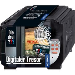 Kosmos Digitaler Tresor von KOSMOS, Sch&uuml;tze deine Geheimnisse mit einem Code und Sprachalarm, Detektiv Spielzeug Set f&uuml;r Kinder ab 8 Jahre, Mini Safe