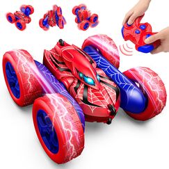 Dreamlandia Ferngesteuertes Auto 3 4 5 6 7 8 9 10 Jahre, 2.4 GHz RC Auto Spielzeug mit LED Licht & 360&deg; Flip, Monstertruck f&uuml;r Junge Outdoor Spielzeug f&uuml;r Garten, Geburtstags Geschenk Ostern Kinder