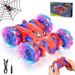 Nigecue Ferngesteuertes Auto, 2,4GHz RC Auto mit eingebautem wiederaufladbarem Akku, 360&deg;-Drehung, Coole Lichter, Allradantrieb, 4WD RC Truck f&uuml;r Kinder ab 3 4 5 6 7 8 9 Jahre
