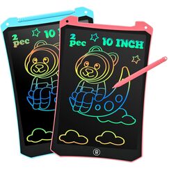 BlueSwan LCD Schreibtafel Kinder, 10 Zoll Maltafel Zaubertafel, Augenschutz Zeichenbrett Kinder Reise Spielzeug f&uuml;r 2-13 Jahre, im Flugzeug, Autofahrt, Geschenk Geburtstag, Weihnachten(Blau+Rosa)