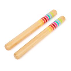 small foot Klangstäbe "Sound" aus Holz, Musikinstrument für Kinder, für Rhythmus- und Taktgefühl, ab 3 Jahren, 11496