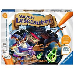 Ravensburger tiptoi Spiel 00511 Magors Lesezauber - Lernspiel ab 5 Jahren, Laute - Buchstaben - Wörter: in DREI Schwierigkeitsstufen