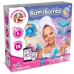 Science4you – Badebomben Selber Machen Set für Kinder ab 8 Jahren – Badekugeln Basteln Mädchen 6 7 8 9+ Jahren, 6 badewannenspielzeug Experimente - Bade bomben Geschenkset für Mädchen und Jungen