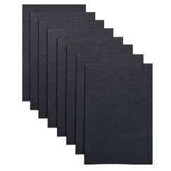 Jtnohx Steifer Filz, 2mm Dickes Filz zum Basteln, 8 Stuck 20x30cm Bastelfilz, Filzstoff Quadrate f&uuml;r DIY-Projekte (Schwarz)
