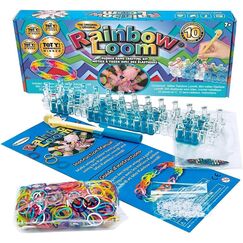 BANDAI - Rainbow Loom Original - Kreatives Hobby - Armbandherstellung - Webstuhl mit 600 Gummib&auml;ndern - &lrm;Offizielle patentierte Lizenz - Spielzeug f&uuml;r Kinder ab 8 Jahren - CD00001