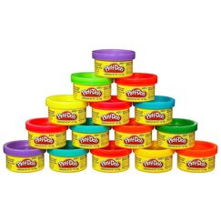 Play-Doh Party Bag, 15x kleine 28 g Dosen Knete, Bastel-Set perfekt zum Kneten Party, toll als Partyt&uuml;te oder f&uuml;r die Schult&uuml;te, inklusive Aufkleber, kreatives f&uuml;r Kinder