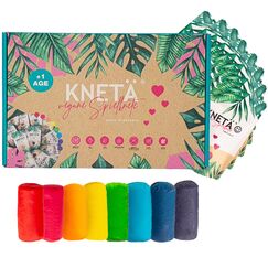 KNET&Auml; Vegane Spielknete (8X 50g Bag Sets) I Knete f&uuml;r Kinder ab 1 Jahr I Ungiftig I Knete Kleinkinder I Knet Set &hellip;