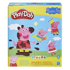 Play-Doh Peppa Wutz Stylingset mit 9 Dosen und 11 Accessoires, Peppa Wutz Spielzeug f&uuml;r Kinder ab 3 Jahren, Multicolour