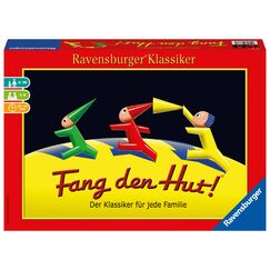 Ravensburger 26736 - Fang den Hut - Hütchenspiel für 2-6 Spieler, Familienspiel ab 6 Jahren, Ravensburger Klassiker