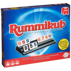 Jumbo Spiele Original Rummikub XXL - Der Klassiker unter den Gesellschaftsspielen im Großformat - für Erwachsene und Kinder ab 7 Jahren, JUM03819