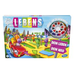 Hasbro Das Spiel des Lebens, Brettspiel f&uuml;r die ganze Familie f&uuml;r 2 &ndash; 4 Spieler, f&uuml;r Kinder ab 8 Jahren, enth&auml;lt Bunte Stifte