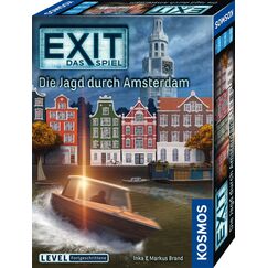 KOSMOS 683696 EXIT - Das Spiel - Die Jagd durch Amsterdam, Level: Fortgeschrittene, Escape Room Spiel, EXIT Game f&uuml;r 1-4 Spieler ab 12 Jahre, EIN einmaliges Gesellschaftsspiel